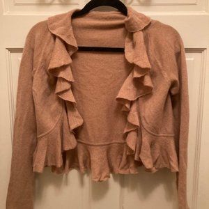 Dolce & Gabbana Cashmere Ruffled Cardigan Sweater